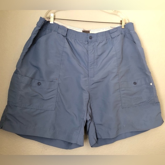 Vtg Aftco Bluewater Blue Shorts Mens 46 - Picture 1 of 11